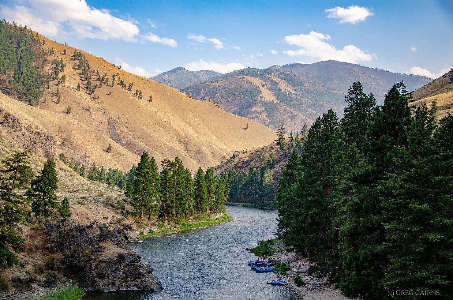 morning light on the salmon river